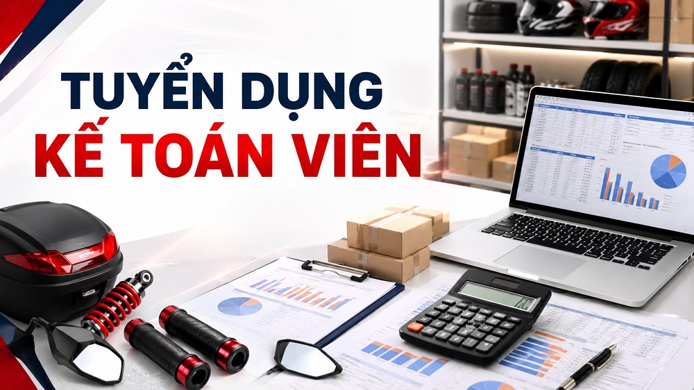 Kế toán viên - ngành hàng đồ chơi xe máy